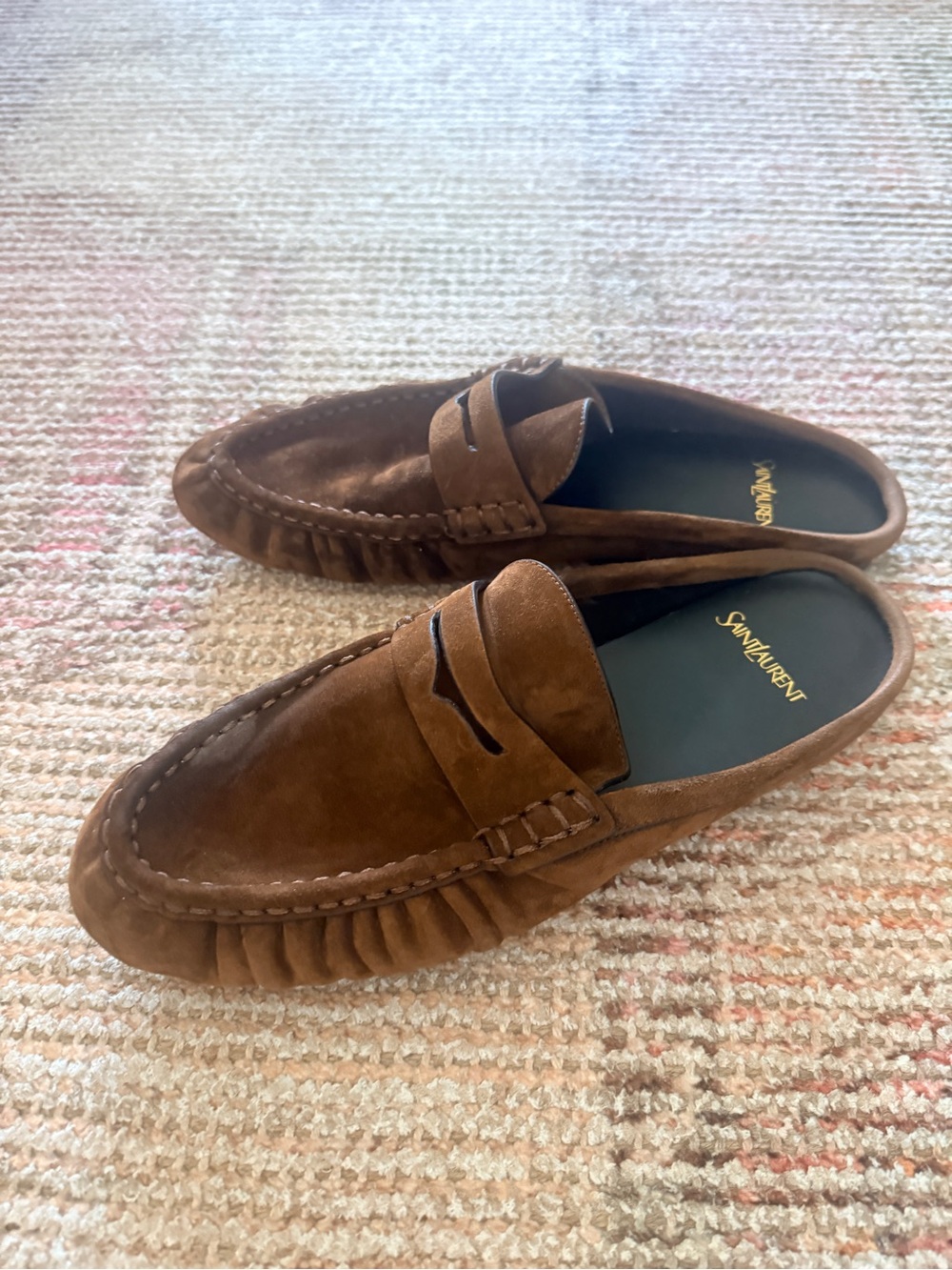 Saint Laurent Le Loafer 05 MOC Velvet Dark Havana sz 40 - Picture 6 of 11